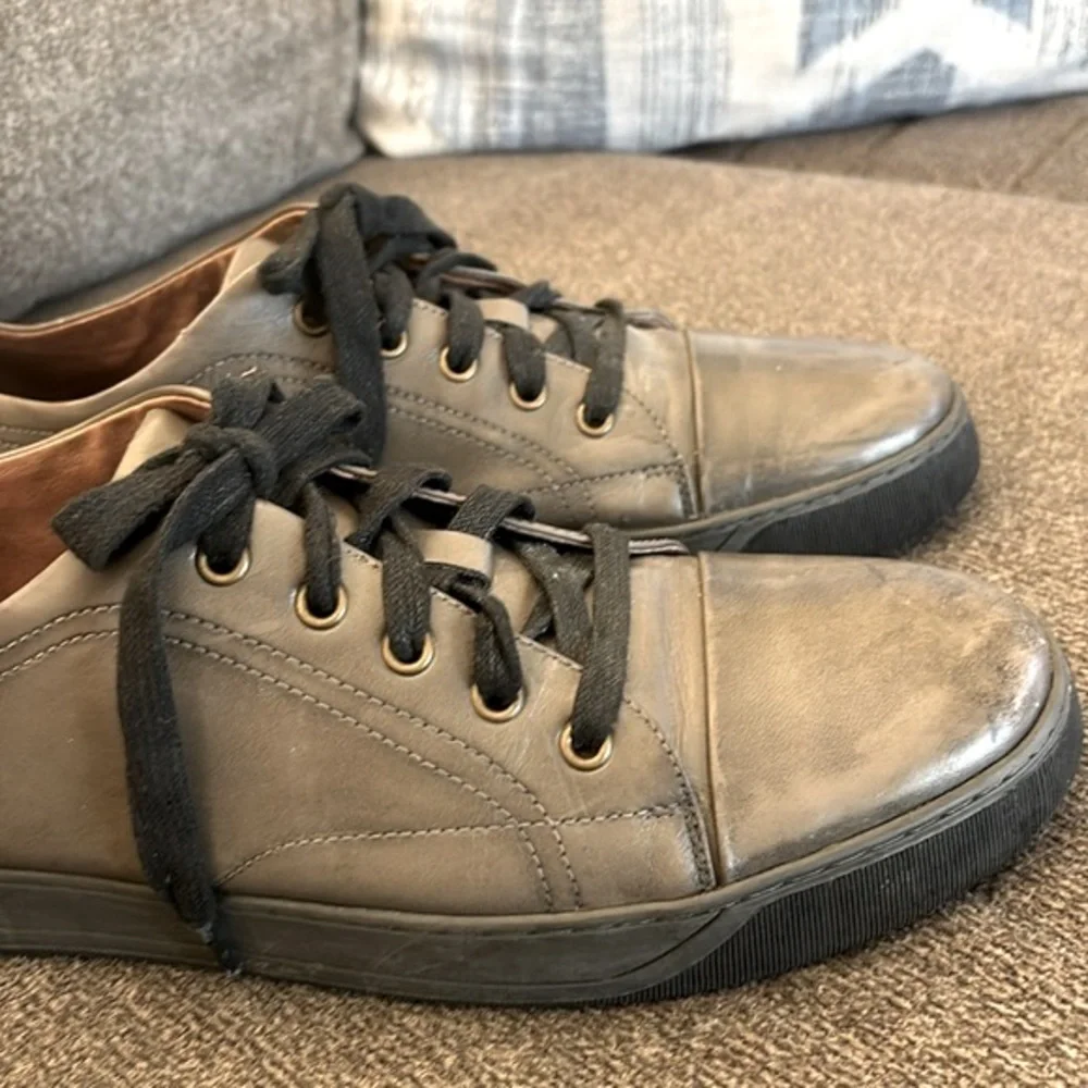 J&M Est. 1850 Gray Leather‎ Lace Up Men’s Sneaker Shoes US Size 11